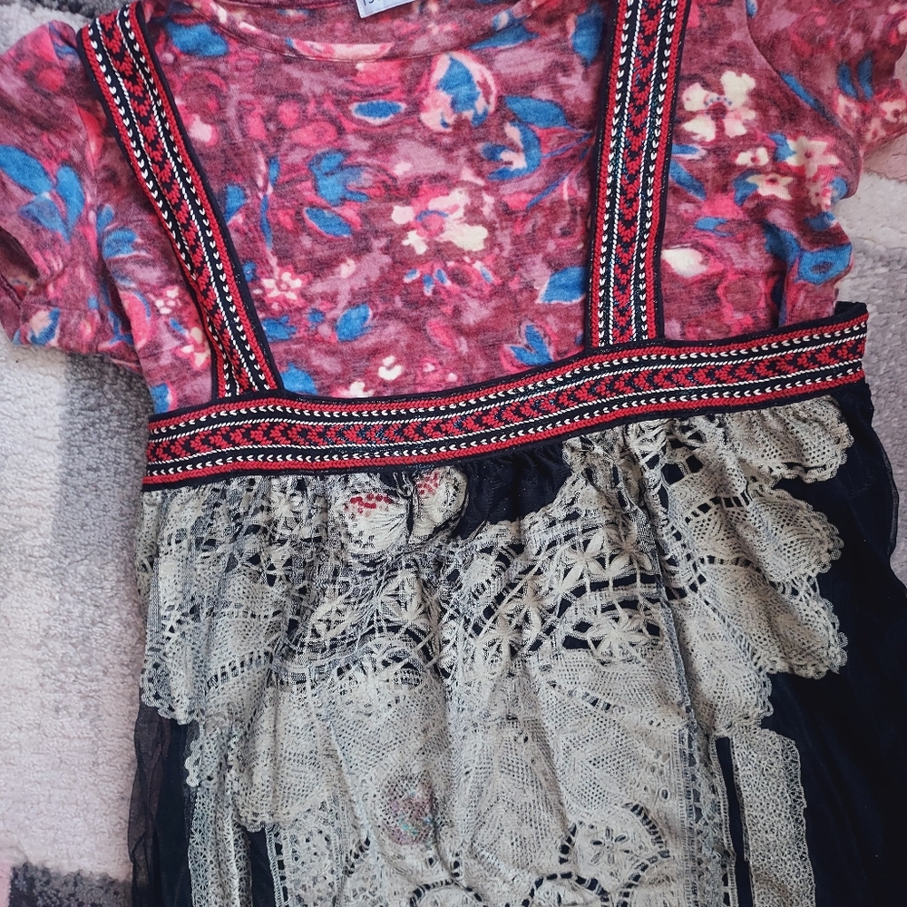 Japan Tsumori chisato lovely pattern top and dress set 2 pcs rare - Picture 11 of 11